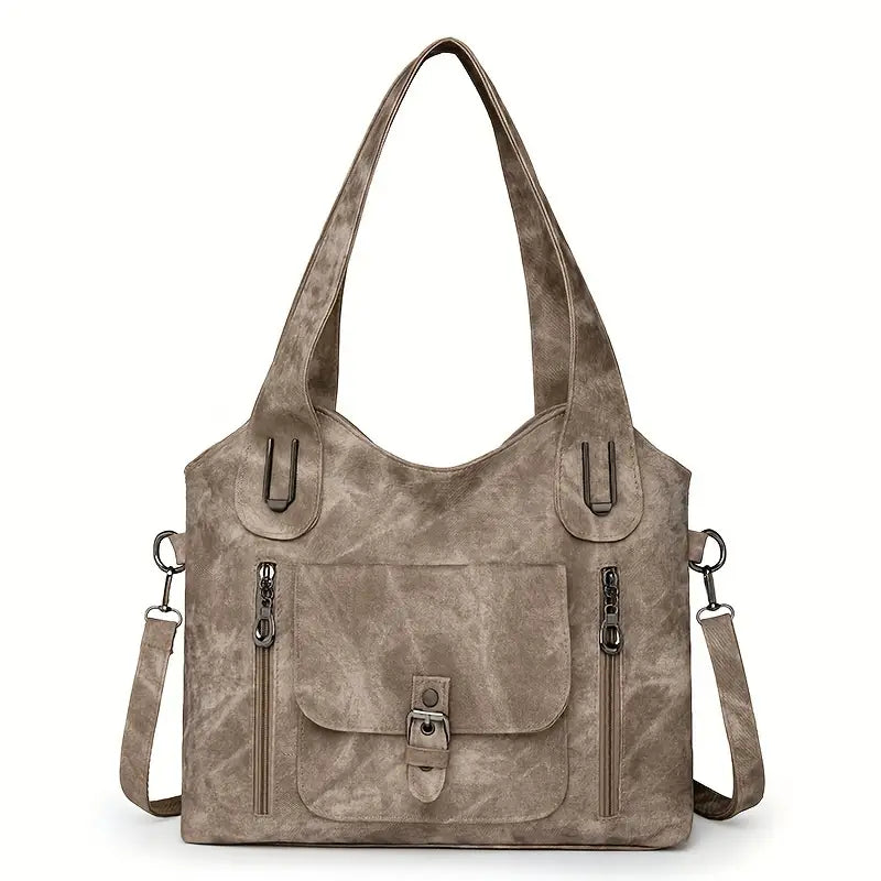 Emilia’s Geräumige Schultertasche im Retro-Stil