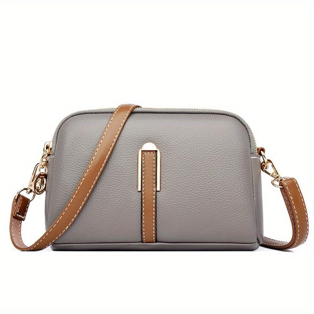 Mila Litchi Crossbody Tasche mit Prägung