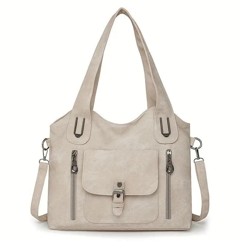 Emilia’s Geräumige Schultertasche im Retro-Stil
