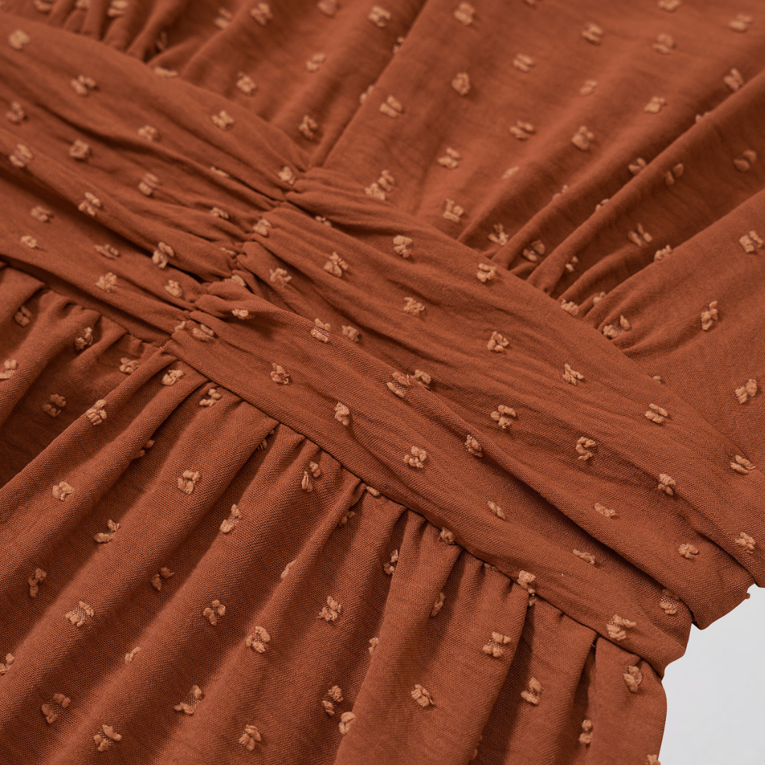 ARIA | Mittellanges Kleid mit V-Ausschnitt