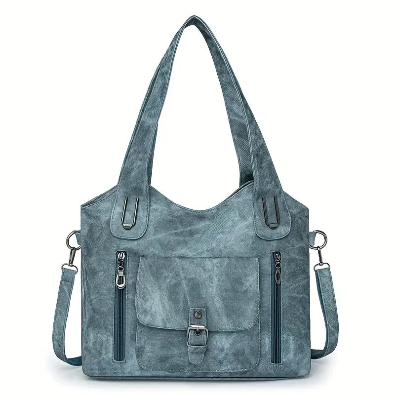 Emilia’s Geräumige Schultertasche im Retro-Stil