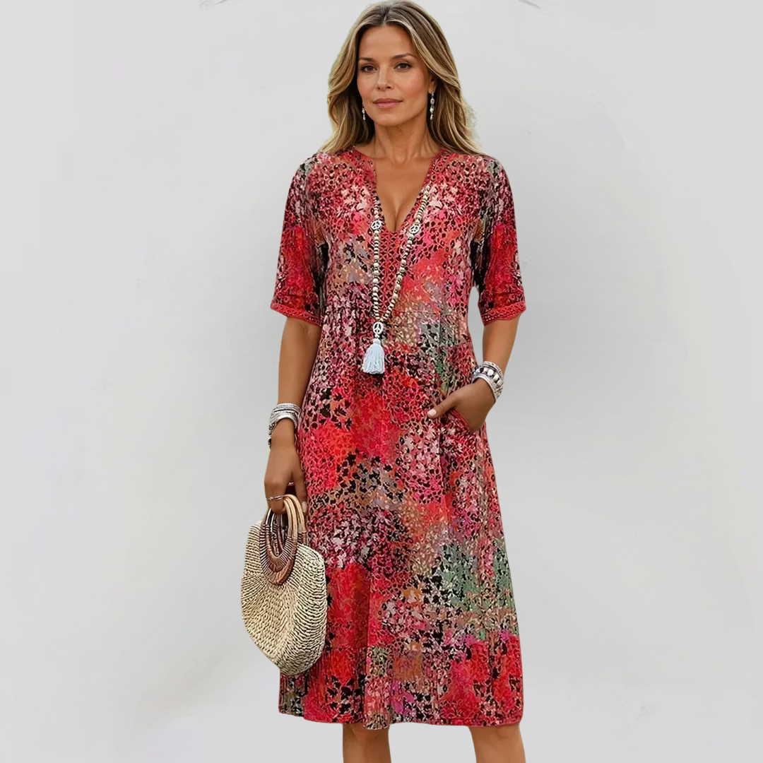 FRANCESCA | Lebhaftes Sommerkleid