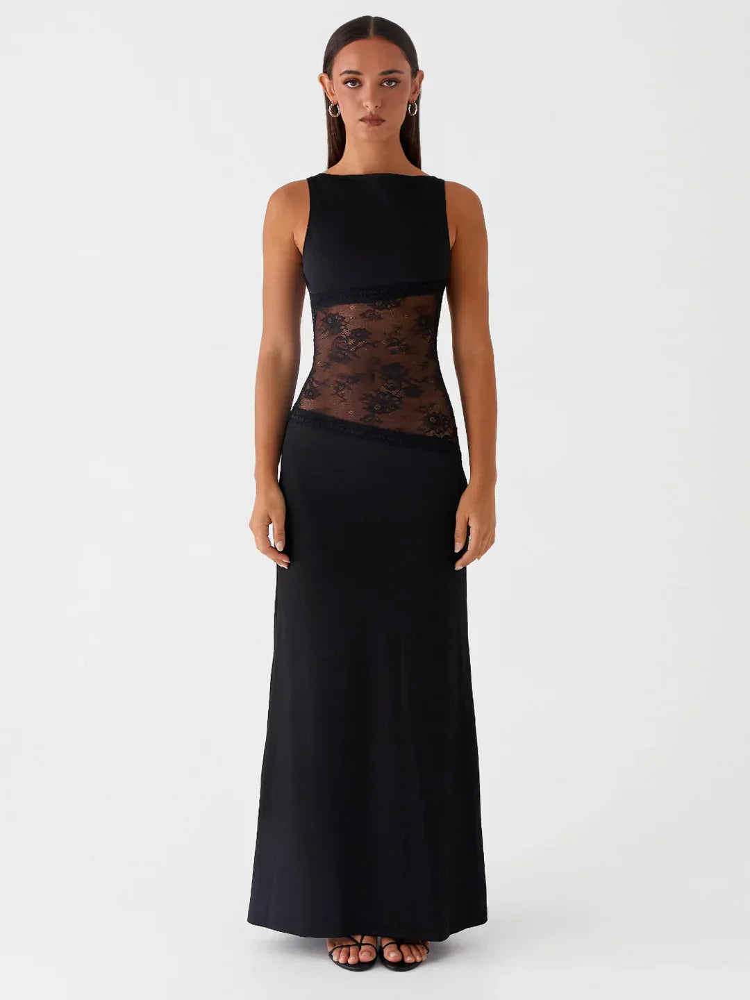GIULIA | Elegantes langes Kleid mit feinen Details