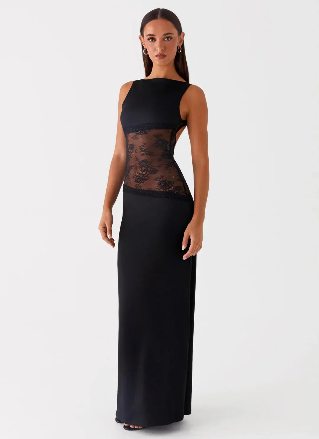 GIULIA | Elegantes langes Kleid mit feinen Details