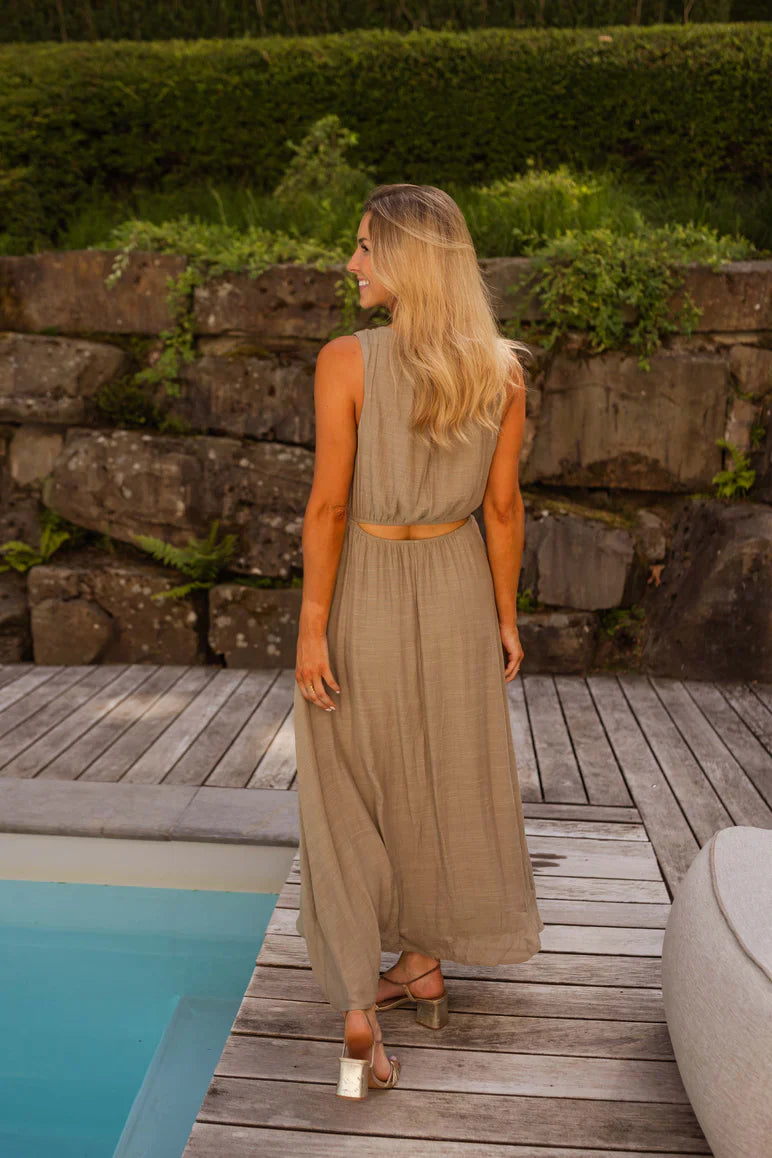 Sarah™ | Das Sommerkleid in elegantem Khaki