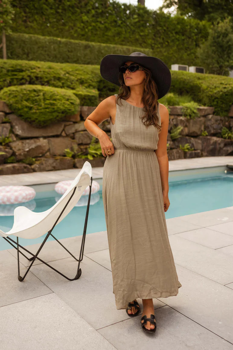 Sarah™ | Das Sommerkleid in elegantem Khaki