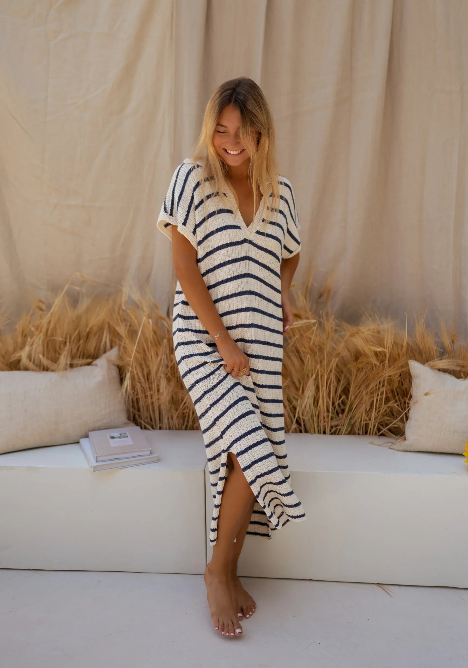 SOPHIA™ | DAS GESTREIFTE STRICKKLEID