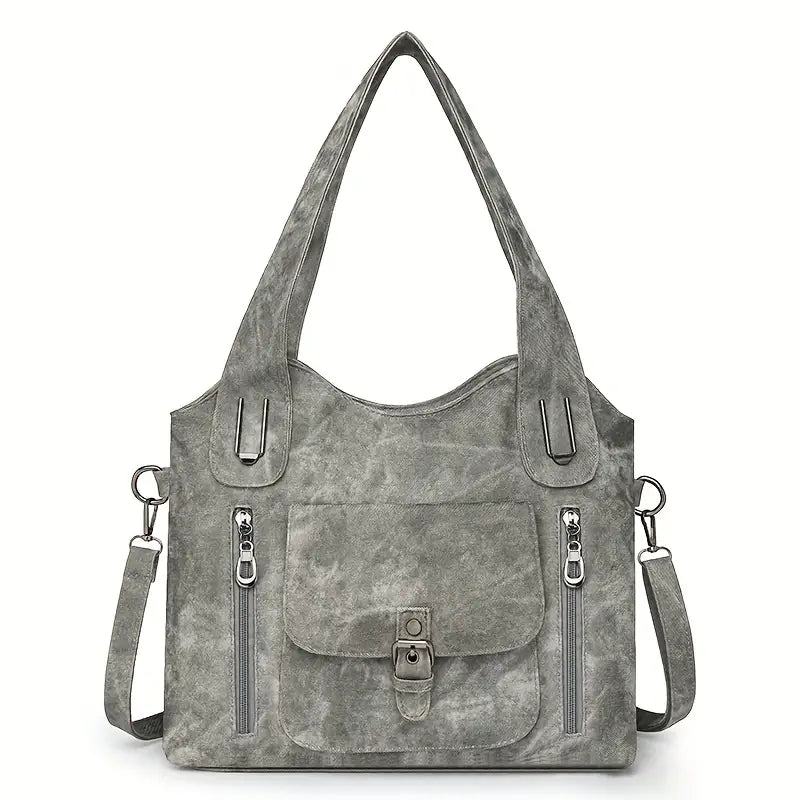 Emilia’s Geräumige Schultertasche im Retro-Stil