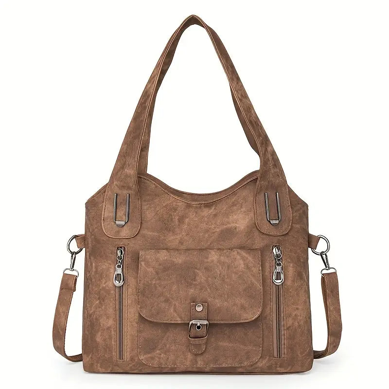 Emilia’s Geräumige Schultertasche im Retro-Stil