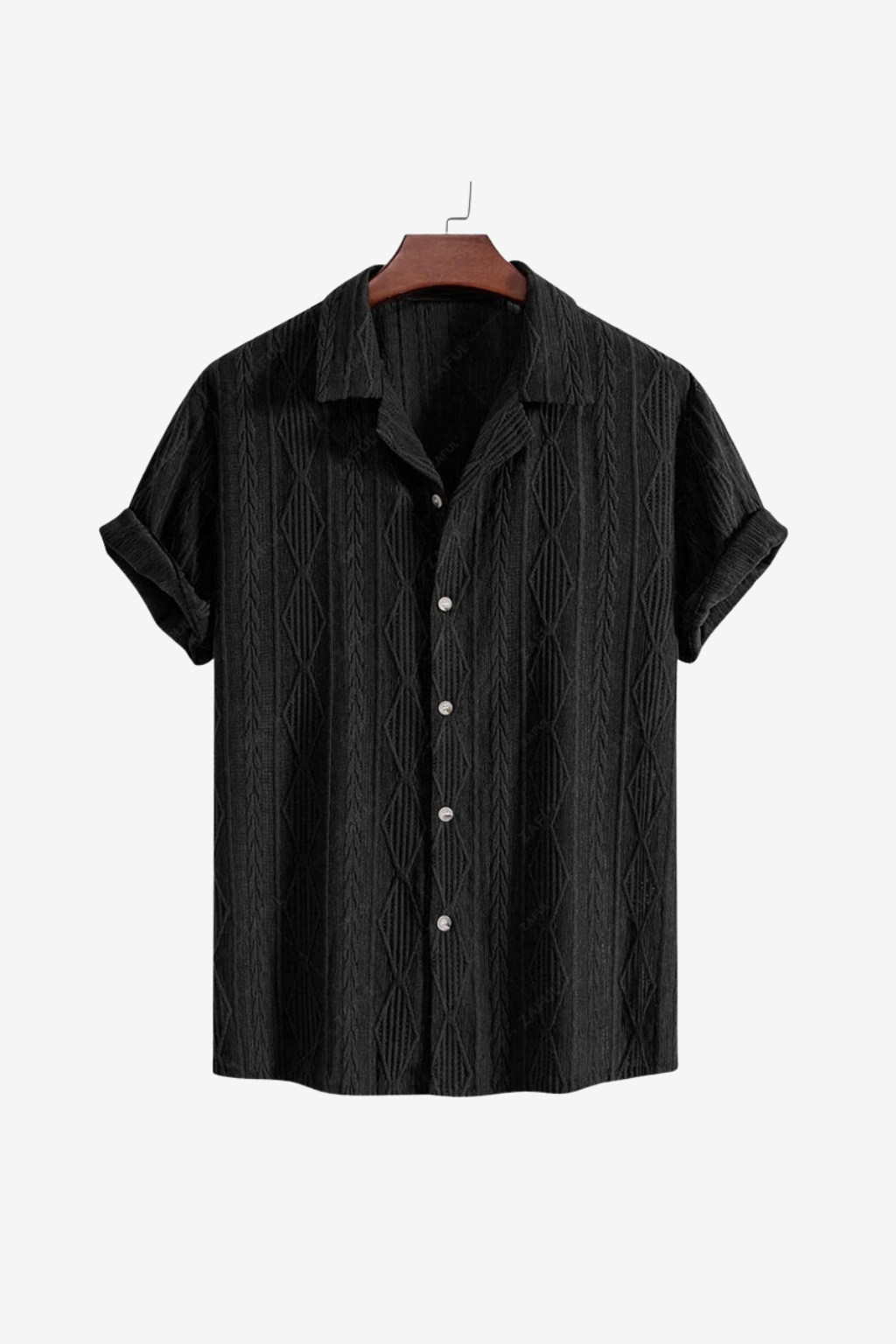 Königsallee Atelier™| Retro Patterned Linen Shirt