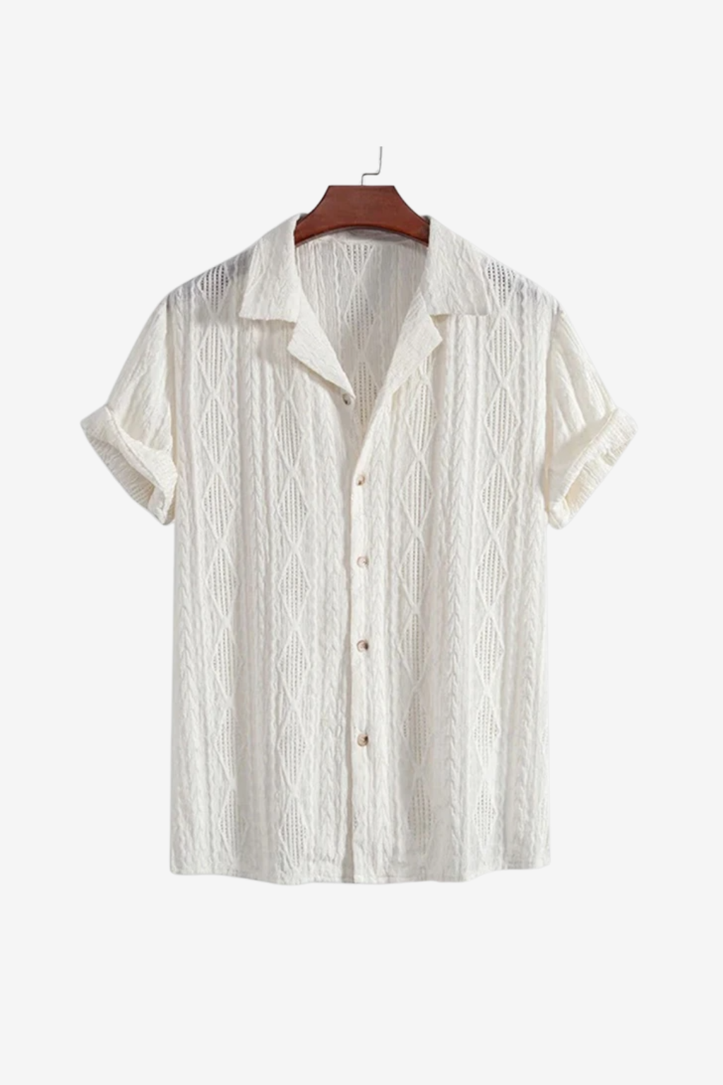 Königsallee Atelier™| Retro Patterned Linen Shirt