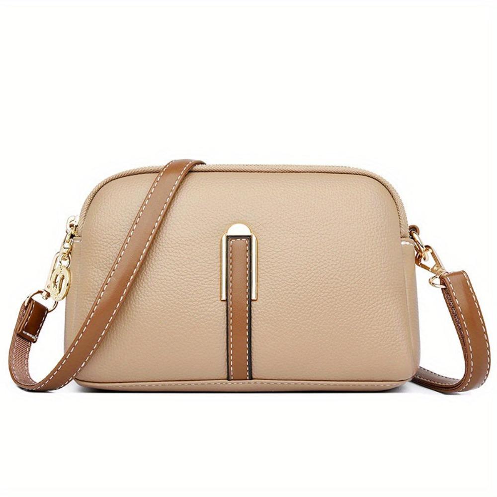 Mila Litchi Crossbody Tasche mit Prägung