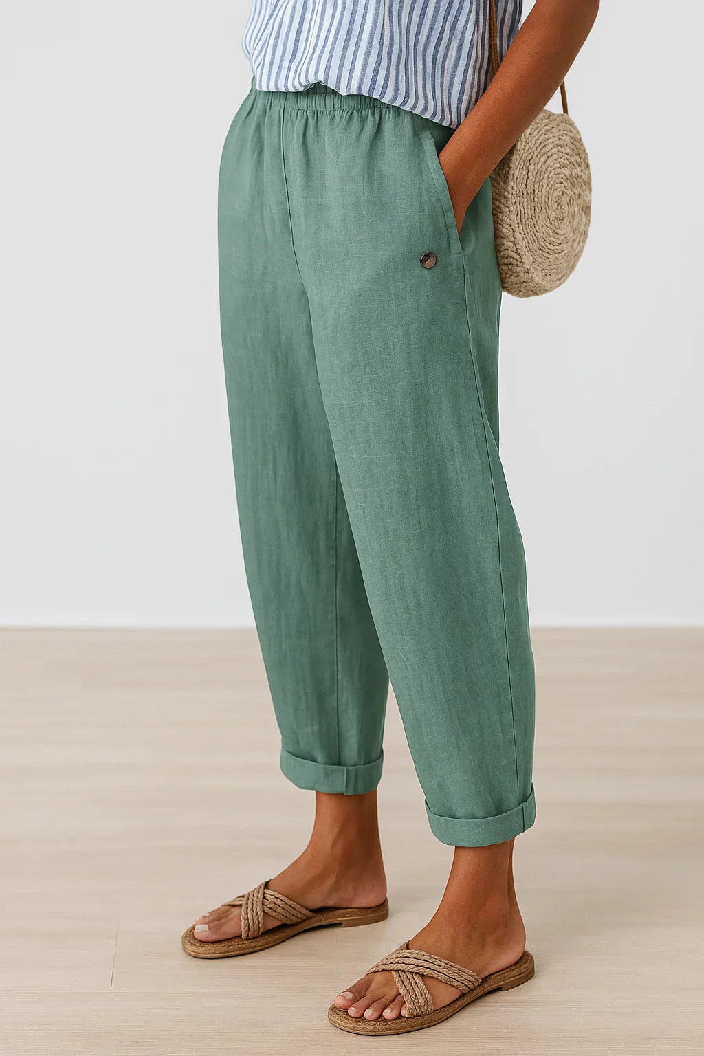 Königsallee Atelier™| Leinen Hose