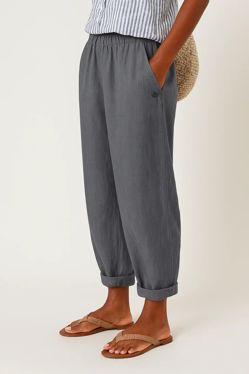 Königsallee Atelier™| Leinen Hose