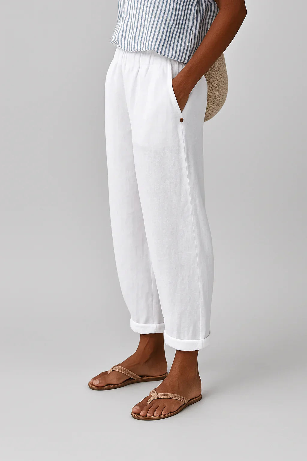 Königsallee Atelier™| Leinen Hose