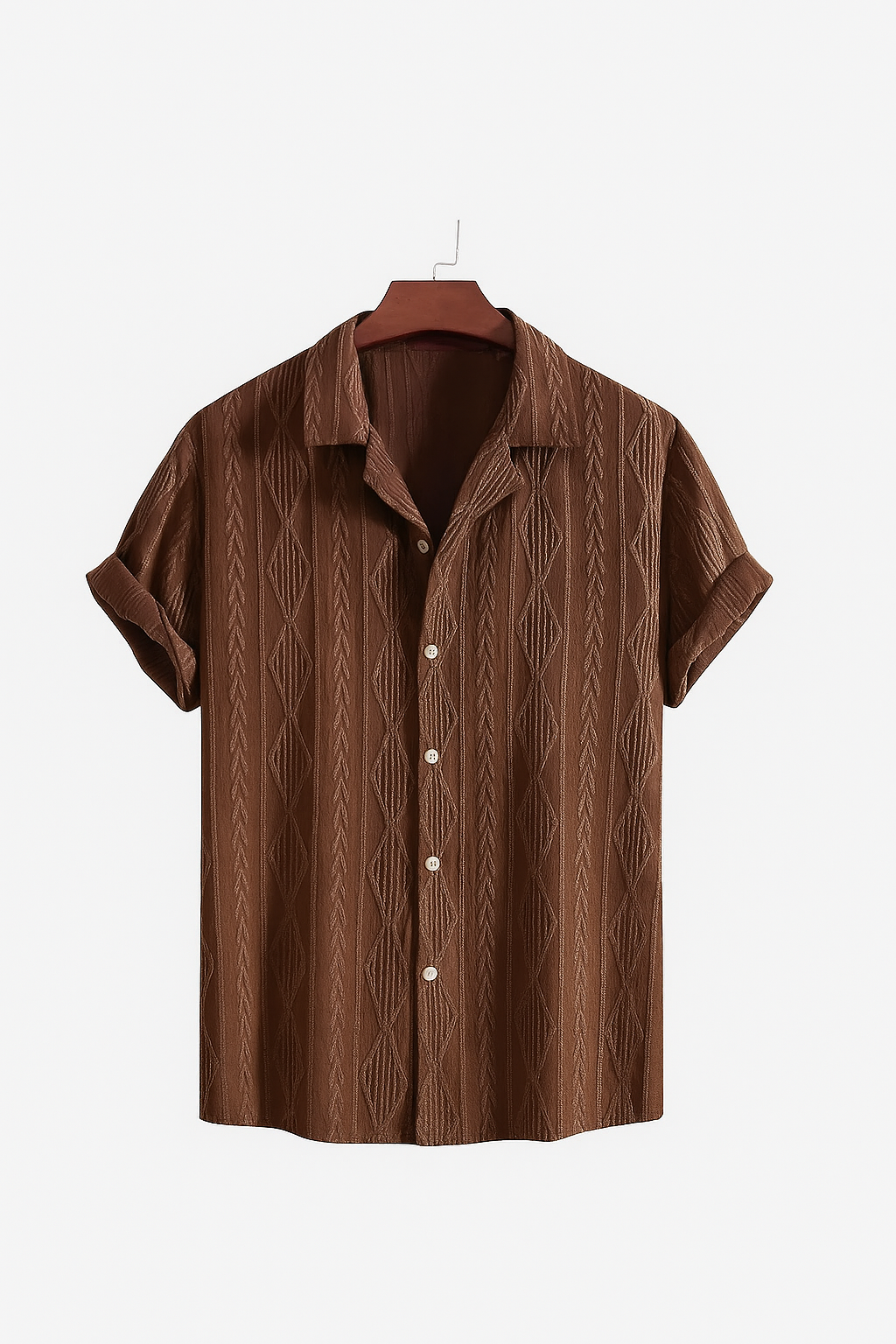Königsallee Atelier™| Retro Patterned Linen Shirt