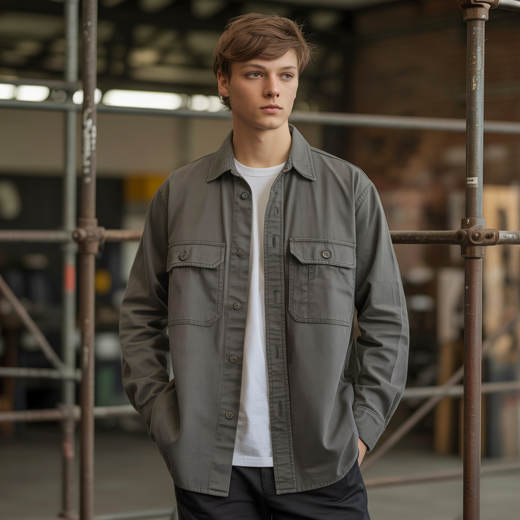 Königsallee Atelier™ | Vintage-Arbeitsshirt für Herren