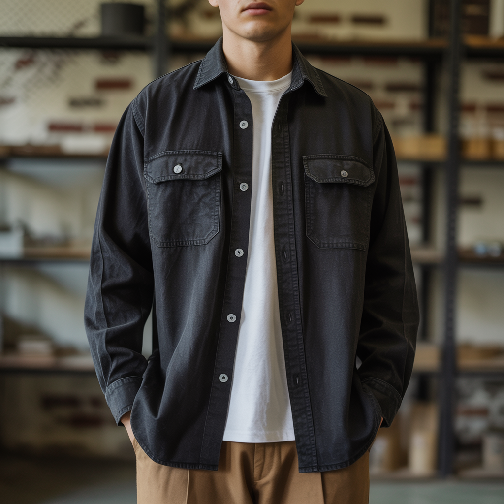 Königsallee Atelier™ | Vintage-Arbeitsshirt für Herren