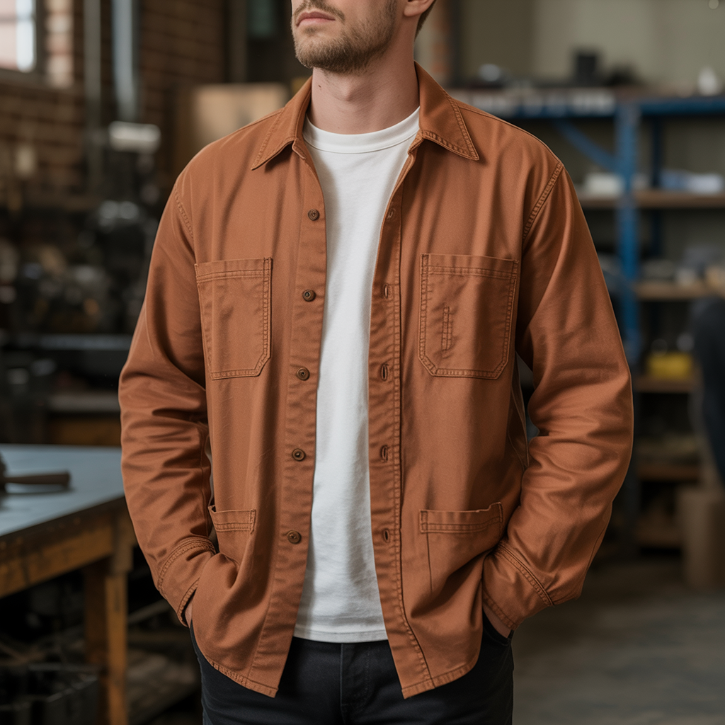 Königsallee Atelier™ | Vintage-Arbeitsshirt für Herren