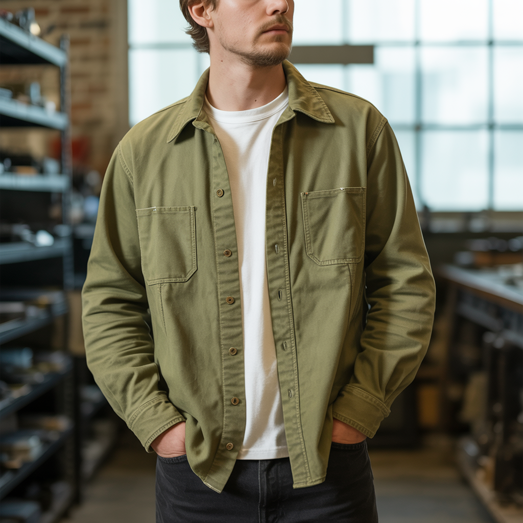 Königsallee Atelier™ | Vintage-Arbeitsshirt für Herren