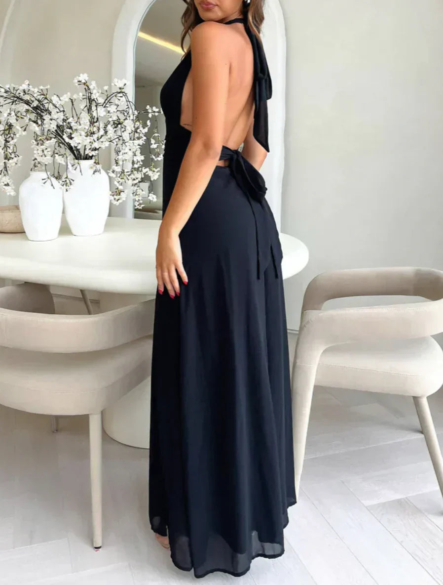BEATRICE  | Elegantes Langarmkleid mit Schlitz