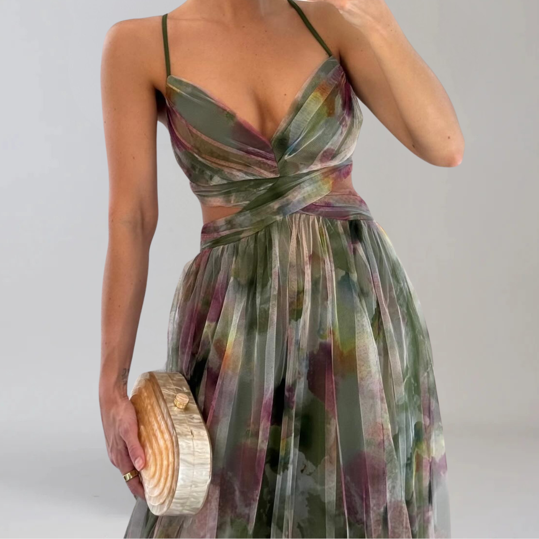 GIADA  | Leichtes Kleid mit floralem Muster