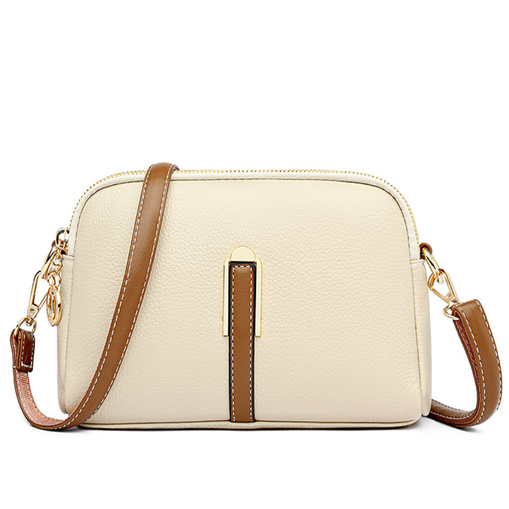 Mila Litchi Crossbody Tasche mit Prägung