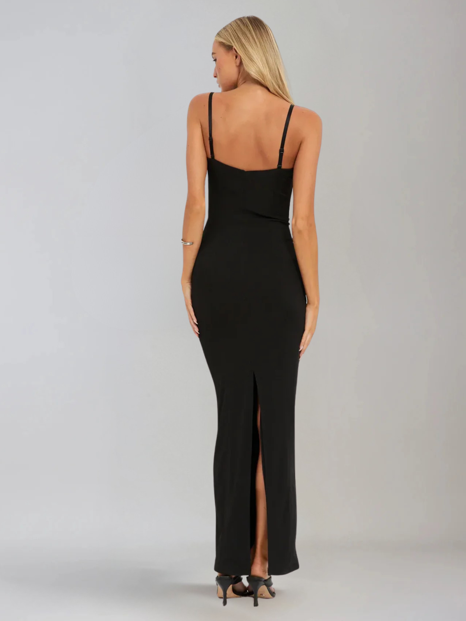 LUNA  | Elegantes nahtloses langes Kleid